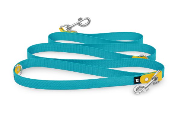 Dog Leash Reduce: Yellow & Pastel green with Silver components